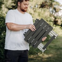 Table dappoint de camping en alu compact pliable 50 x 45 cm