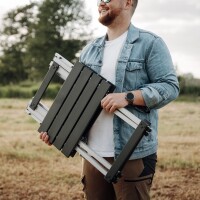 Kompakter Alu Camping Beistelltisch klappbar 50 x 45 cm