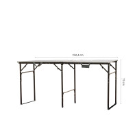 CAMPWERK Table de camping pliant léger et compact