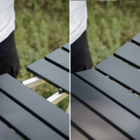 Table de camping pliante en aluminium 63 x 63 cm
