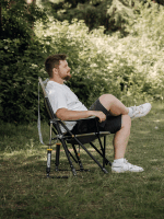 CAMPWERK schwingender Relax-Campingstuhl