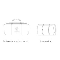 Skycamp 3.0 / X-Cover I Tente intérieure pour Anbauzelt Plus