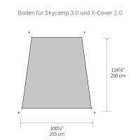 Boden für Anbauzelt Plus | Skycamp 3.0 / X-Cover 2