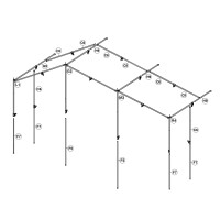 Armature de remplacement Premium Tente annexe Family