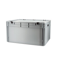 Eurobox 80x60x43 cm mit Deckel, Scharnieren