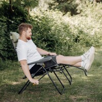 Relax Campingstuhl mit variablem Fußteil