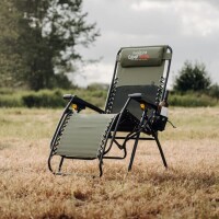Chaise de camping Relax avec repose-pieds variable