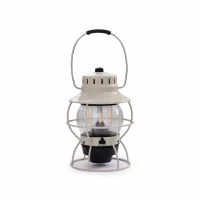 BAREBONES RAILROAD LANTERN VINTAGE WHITE - USB