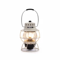 BAREBONES RAILROAD LANTERN VINTAGE WHITE - USB