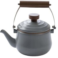 BAREBONES TEAPOT/ENAMEL SLATE GREY
