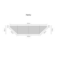 Telo ombreggiante - SET - per Rimorchio tenda FAMILY