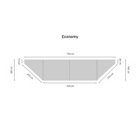 Sonnensegel - SET - für Economy Anhängerzelt