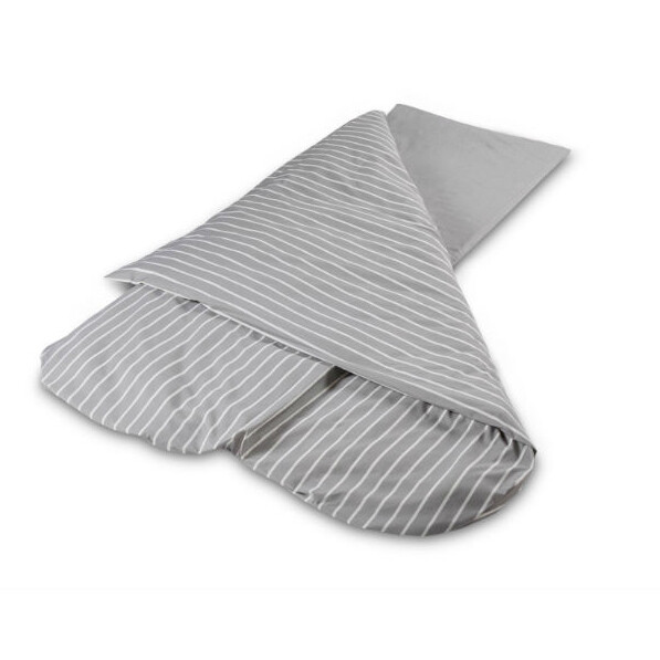 Duvalay Sac de couchage gris/rayures