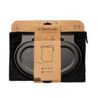 Flextrash Müllsack L (9 L), schwarz