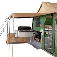 Küchenerker mit Sonnensegel - edelstahl  - UMBER