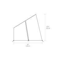 BDV Fenêtre transparente Tente de toit