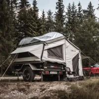 Tropendach / Tente tropicale pour remorque-tente