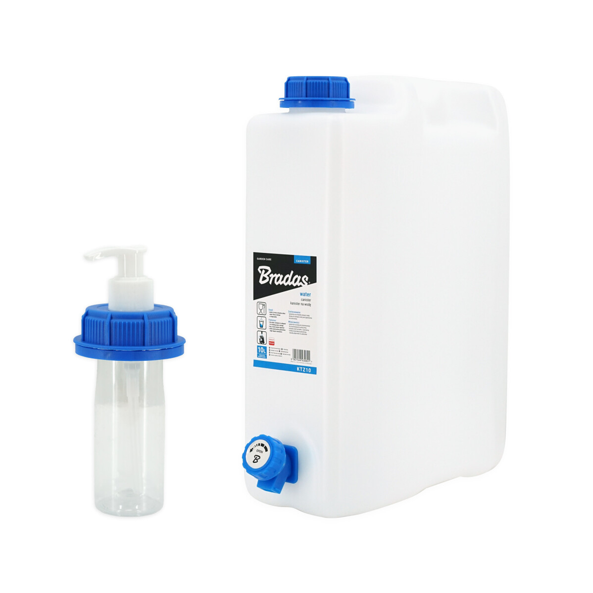 Bidon deau 10L avec distributeur de savon