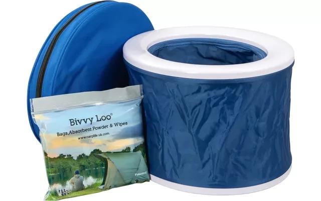Bivvy Loo toilette de camping portable avec sac de transport bleu