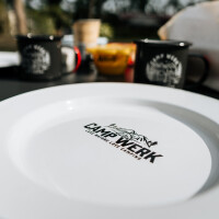 CAMPWERK Emaille Teller flach