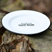 CAMPWERK Emaille Teller flach