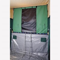 Separador de espacio para el área de dormir en el rimorchio tenda 3Dog, gris