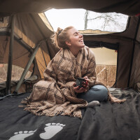 Adventure 165 Tente de toit Olive avec filet de rangement